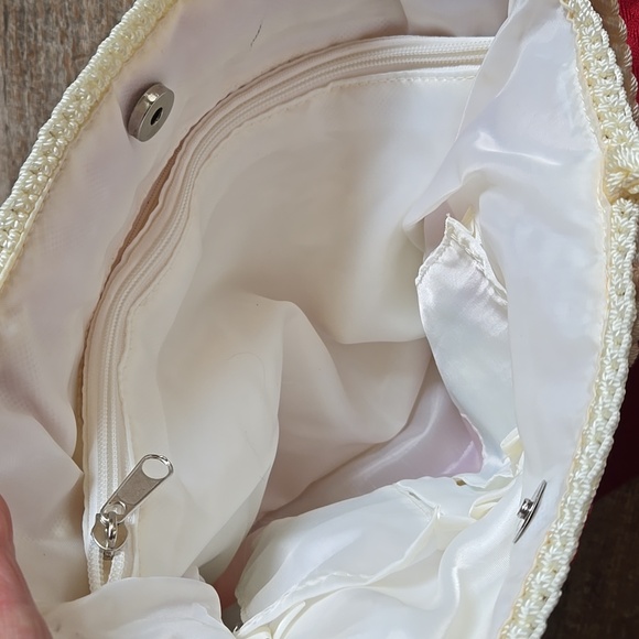 LINA Rainbow colored Raffia Woven Shoulder bag EUC - Picture 6 of 8